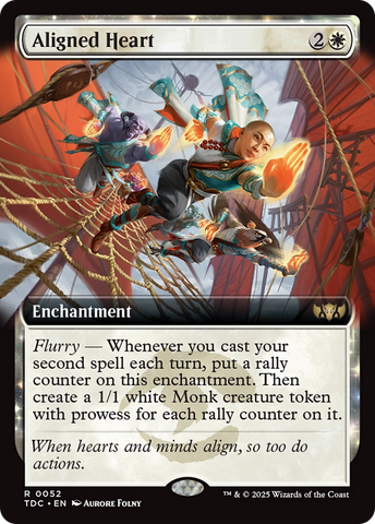 Aligned Heart (Extended Art) [Tarkir: Dragonstorm Commander]