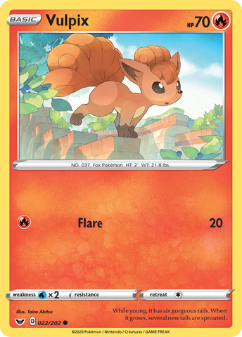 Vulpix (022/202) [Sword & Shield: Base Set]