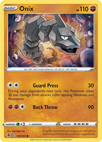 Onix (138/264) [Sword & Shield: Fusion Strike]