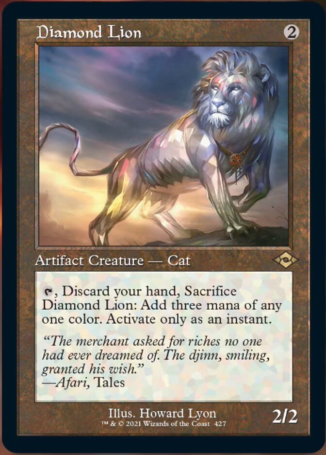 Diamond Lion (Retro Foil Etched) [Modern Horizons 2]