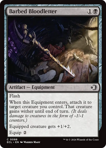 Barbed Bloodletter [Lorwyn Eclipsed]