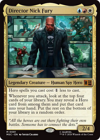 Director Nick Fury (Surge Foil) [Marvel Super Heroes Commander]
