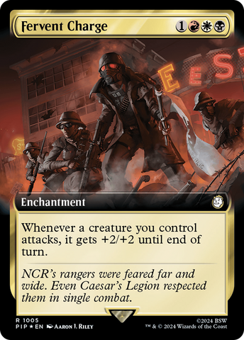 Fervent Charge (Extended Art) (Surge Foil) [Fallout]