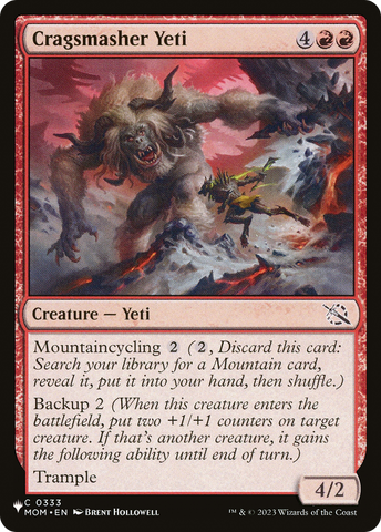 Cragsmasher Yeti [The List]