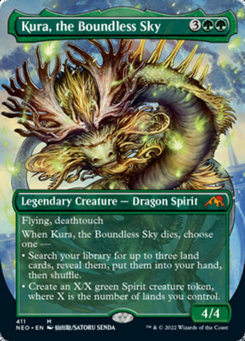 Kura, the Boundless Sky (Borderless Alternate Art) [Kamigawa: Neon Dynasty]