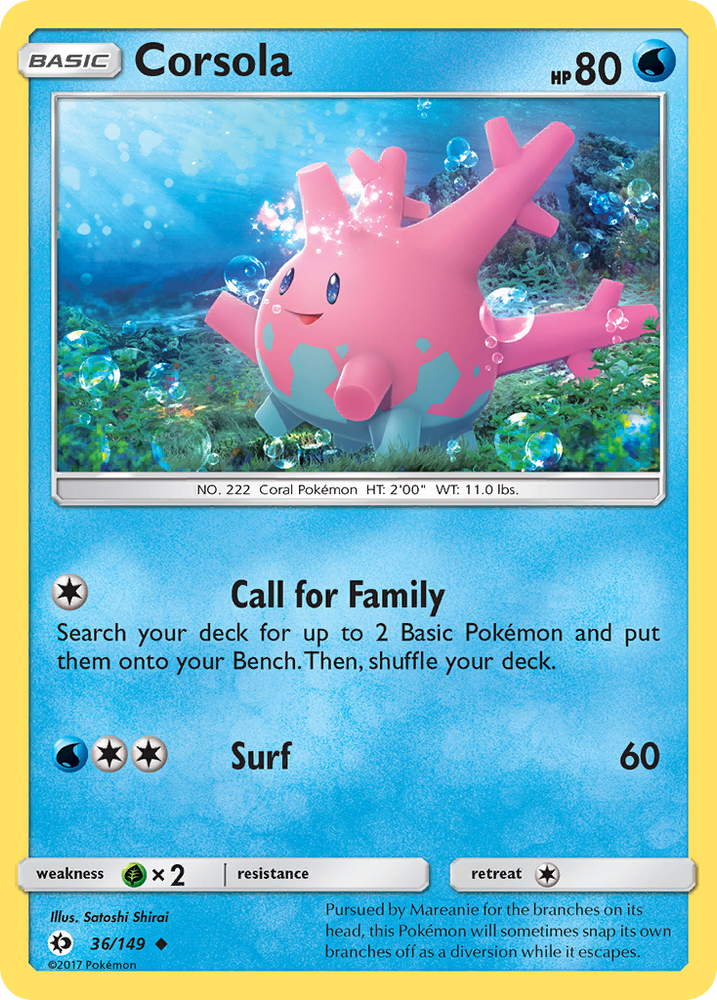 Corsola (36/149) [Sun & Moon: Base Set]