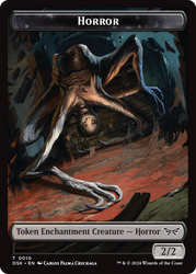 Horror // Copy Double-Sided Token [Duskmourn: House of Horror Tokens]