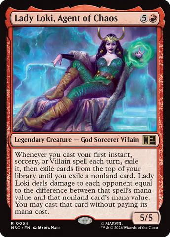 Lady Loki, Agent of Chaos (Surge Foil) [Marvel Super Heroes Commander]