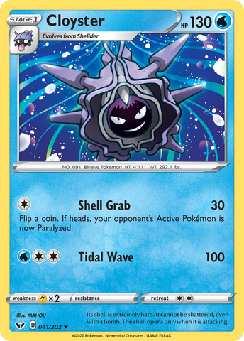 Cloyster (041/202) [Sword & Shield: Base Set]