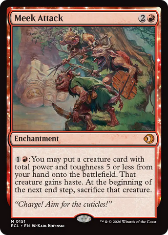 Meek Attack [Lorwyn Eclipsed]