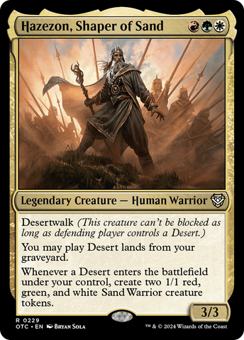 Hazezon, Shaper of Sand [Outlaws of Thunder Junction Commander]