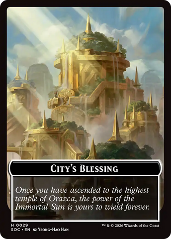 Food // City's Blessing Double-Sided Token [Secrets of Strixhaven Commander Tokens]