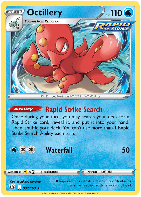 Octillery (037/163) [Sword & Shield: Battle Styles]