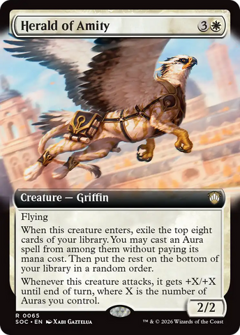 Herald of Amity (Extended Art) [Secrets of Strixhaven Commander]
