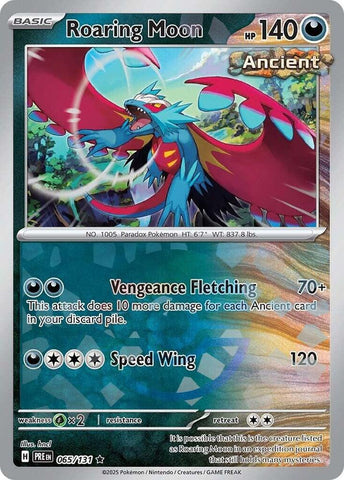 Roaring Moon (065/131) (Poke Ball Pattern) [Scarlet & Violet: Prismatic Evolutions]