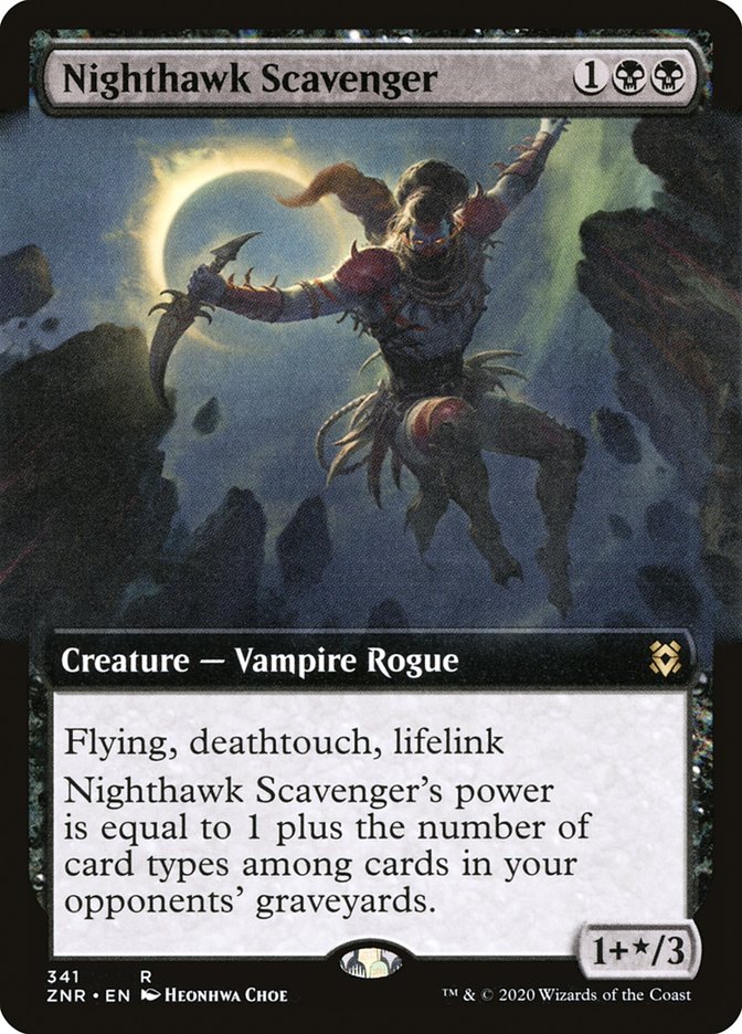 Nighthawk Scavenger (Extended) [Zendikar Rising Extended Art]
