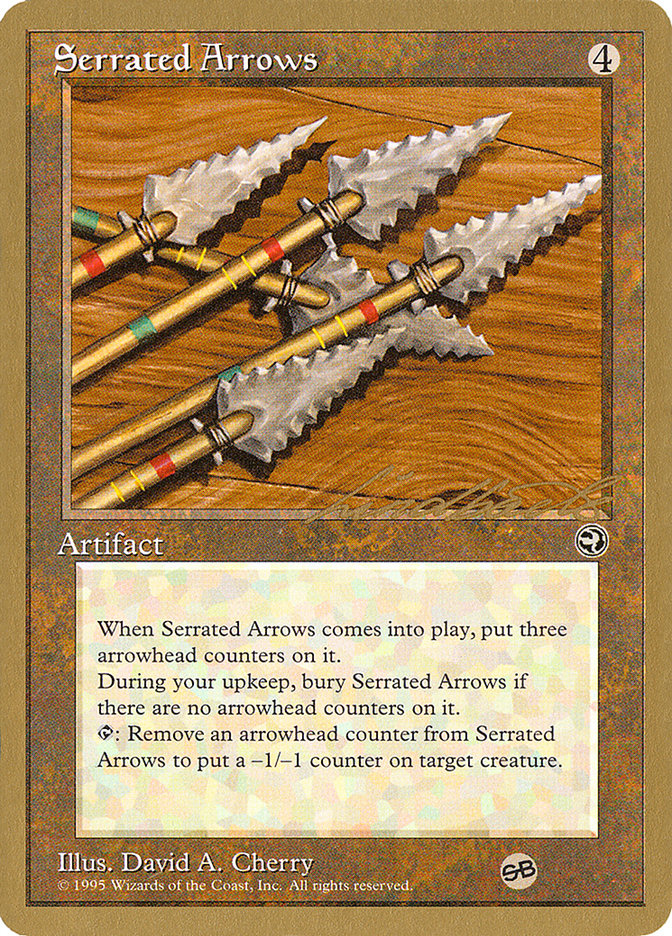 Serrated Arrows (Leon Lindback) (SB) [Pro Tour Collector Set]