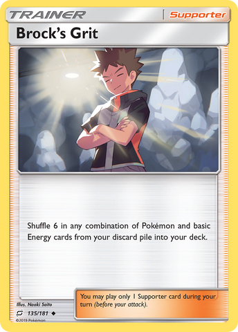 Brock's Grit (135/181) [Sun & Moon: Team Up]