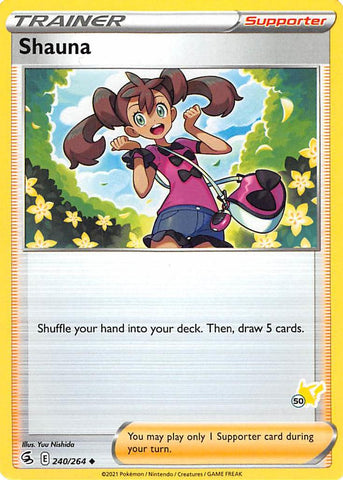 Shauna (240/264) (Pikachu Stamp #50) [Battle Academy 2022]