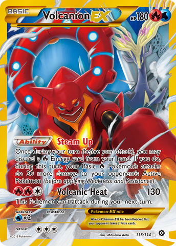 Volcanion EX (115/114) [XY: Steam Siege]