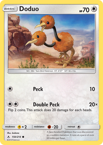 Doduo (150/214) [Sun & Moon: Unbroken Bonds]