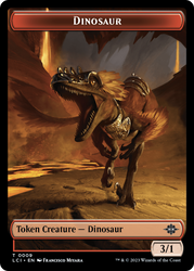 Map // Dinosaur (0009) Double-Sided Token [The Lost Caverns of Ixalan Tokens]