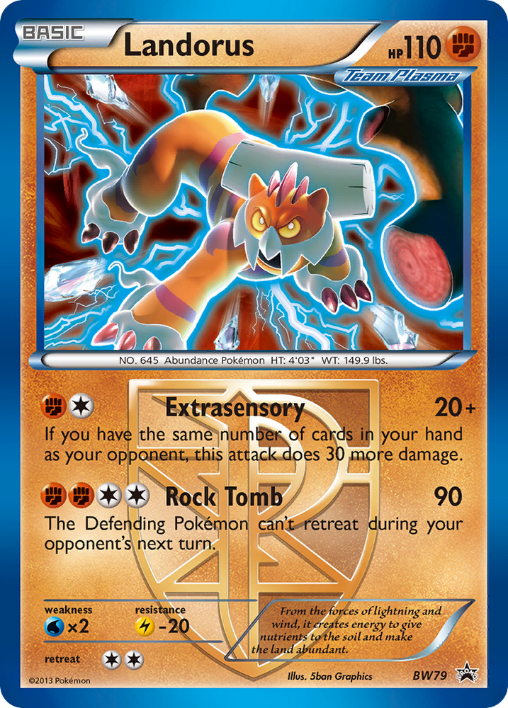 Landorus (BW79) (Team Plasma) [Black & White: Black Star Promos]