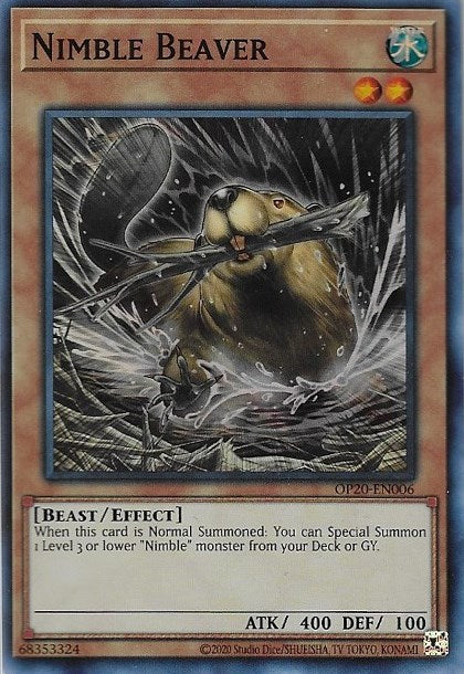 Nimble Beaver [OP20-EN006] Super Rare