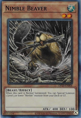 Nimble Beaver [OP20-EN006] Super Rare