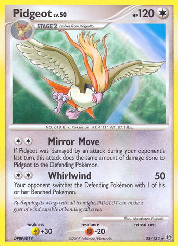 Pidgeot (35/132) [Diamond & Pearl: Secret Wonders]