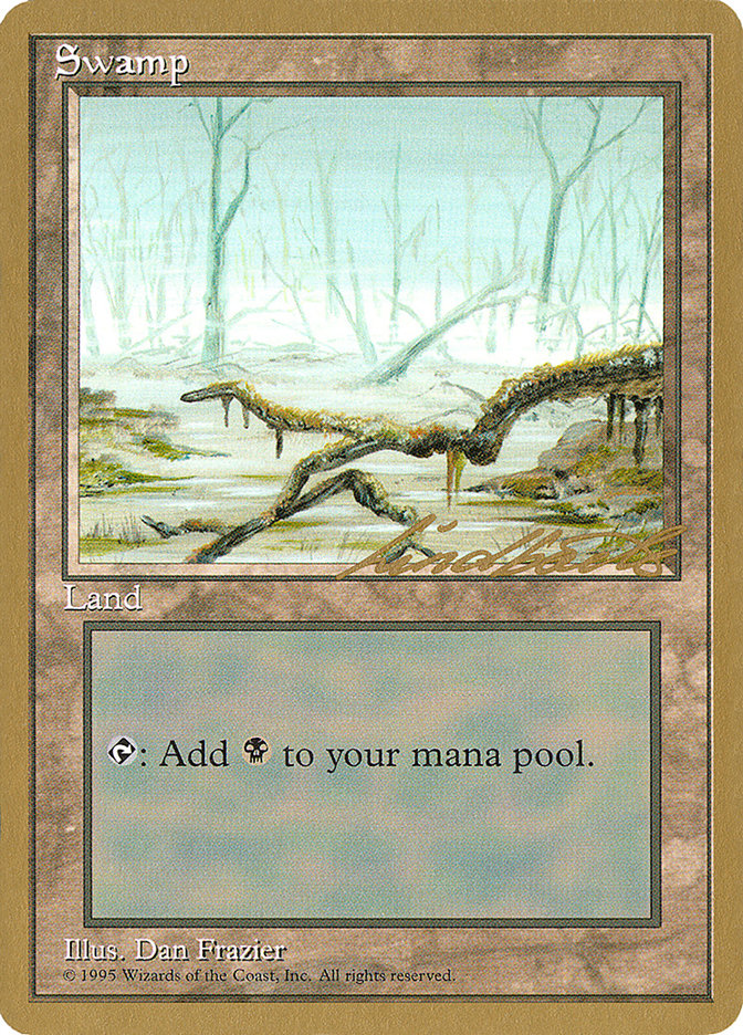 Swamp (ll372) (Leon Lindback) [Pro Tour Collector Set]