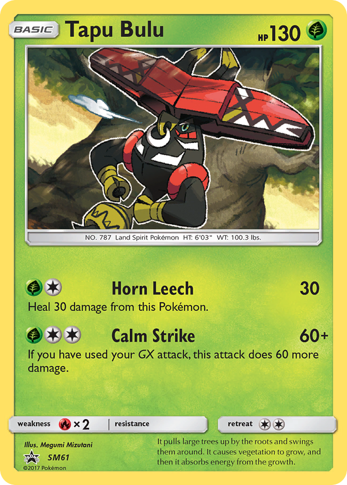 Tapu Bulu (SM61) [Sun & Moon: Black Star Promos]