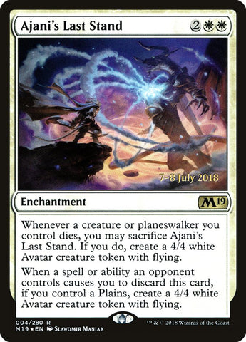 Ajani's Last Stand  [Core Set 2019 Prerelease Promos]