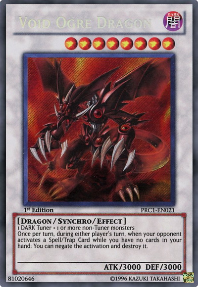 Void Ogre Dragon [PRC1-EN021] Secret Rare