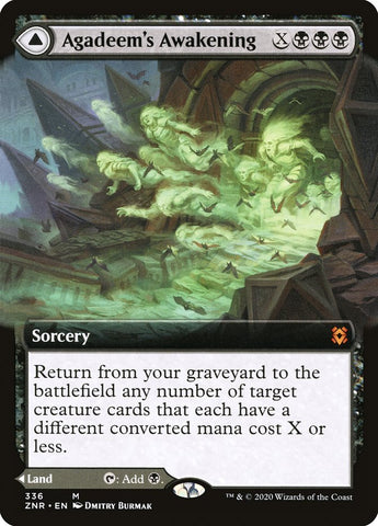 Agadeem's Awakening // Agadeem, the Undercrypt (Extended) [Zendikar Rising Extended Art]