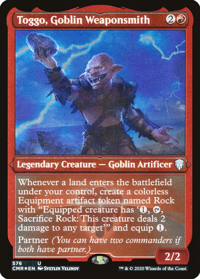 Toggo, Goblin Weaponsmith [Commander Legends Etched]