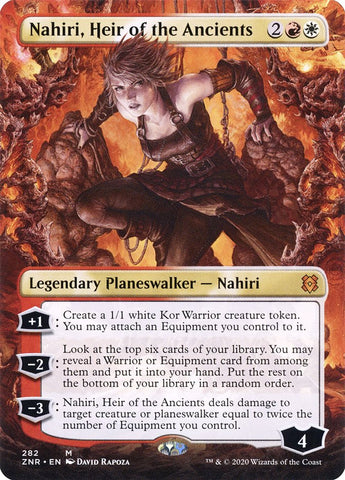 Nahiri, Heir of the Ancients (Borderless) [Zendikar Rising Extended Art]