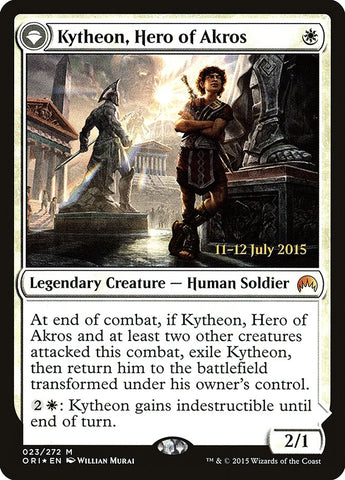 Kytheon, Hero of Akros // Gideon, Battle-Forged [Magic Origins Prerelease Promos]