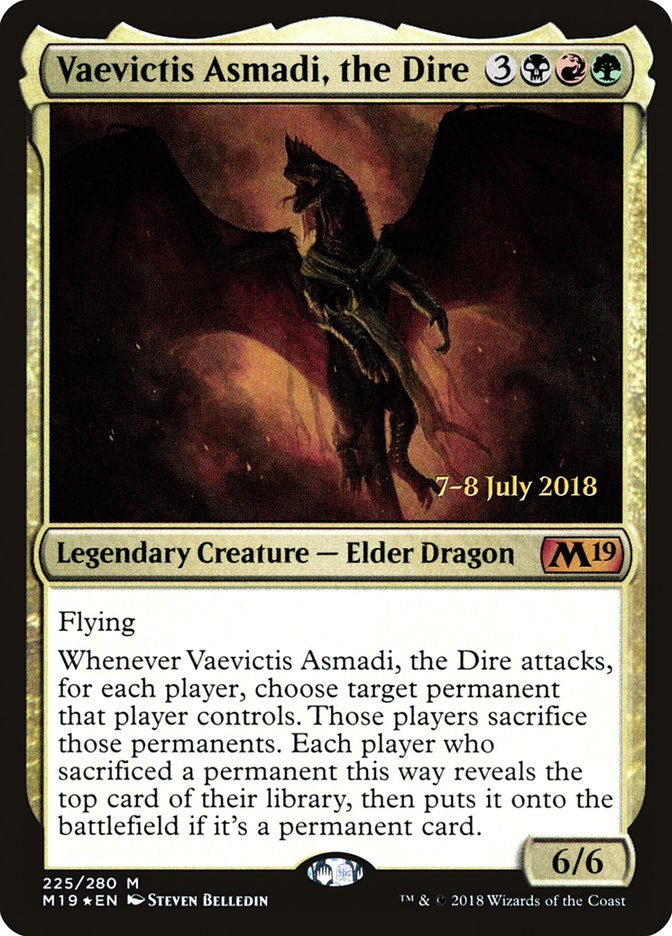 Vaevictis Asmadi, the Dire  [Core Set 2019 Prerelease Promos]