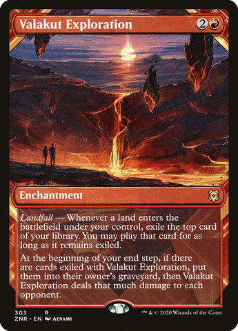 Valakut Exploration (Showcase) [Zendikar Rising Extended Art]