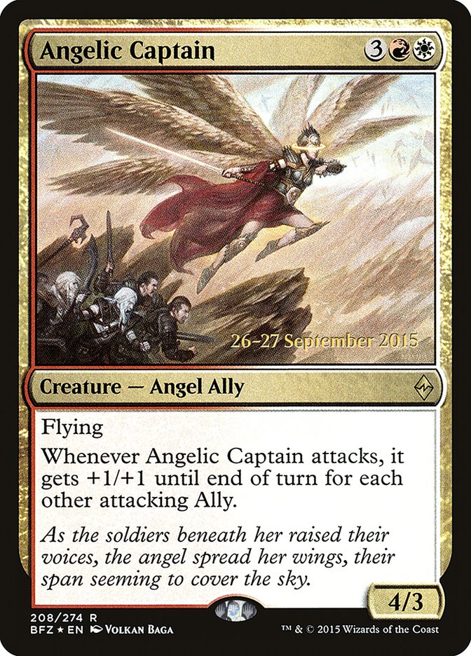 Angelic Captain  [Battle for Zendikar Prerelease Promos]