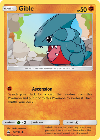 Gible (60/131) [Sun & Moon: Forbidden Light]