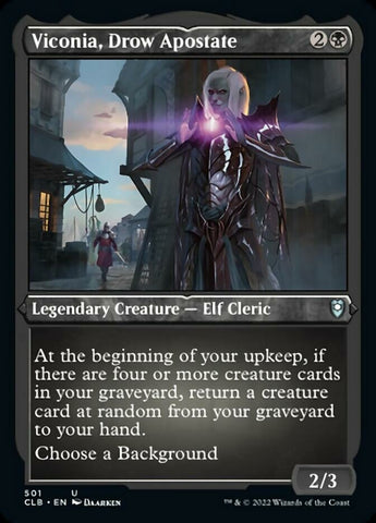 Viconia, Drow Apostate (Foil Etched) [Commander Legends: Battle for Baldur's Gate]