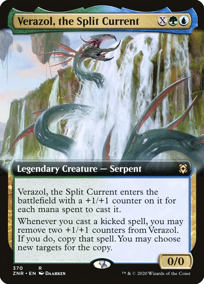 Verazol, the Split Current (Extended) [Zendikar Rising Extended Art]