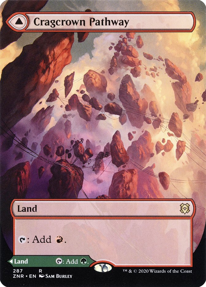 Cragcrown Pathway // Timbercrown Pathway (Extended) [Zendikar Rising Extended Art]