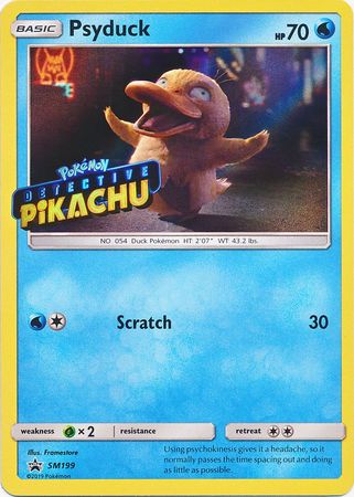 Psyduck Detective (SM199) (Pikachu Stamped) [Sun & Moon: Black Star Promos]