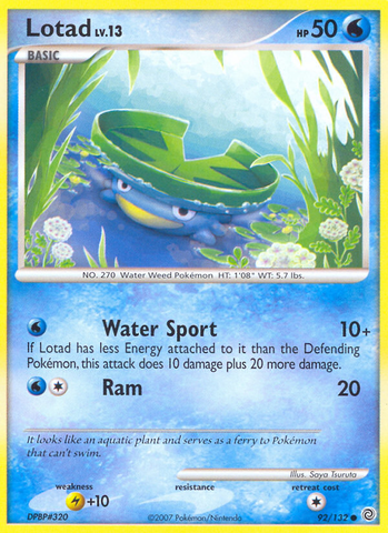 Lotad (92/132) [Diamond & Pearl: Secret Wonders]