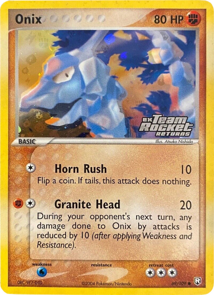 Onix (69/109) (Stamped) [EX: Team Rocket Returns]