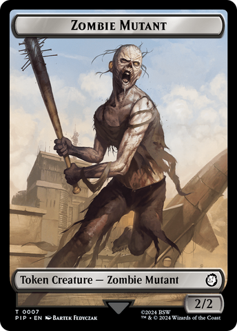 Zombie Mutant // Copy Double-Sided Token [Fallout Tokens]