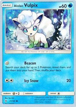 Alolan Vulpix (21/145) (Ice Path FTW - Zachary Bokhari) [World Championships 2017]